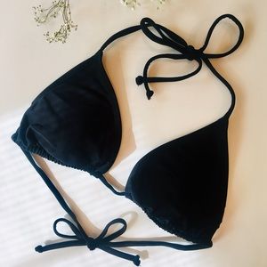 Mix & Match “EBONY” Triangle String Bikini Top